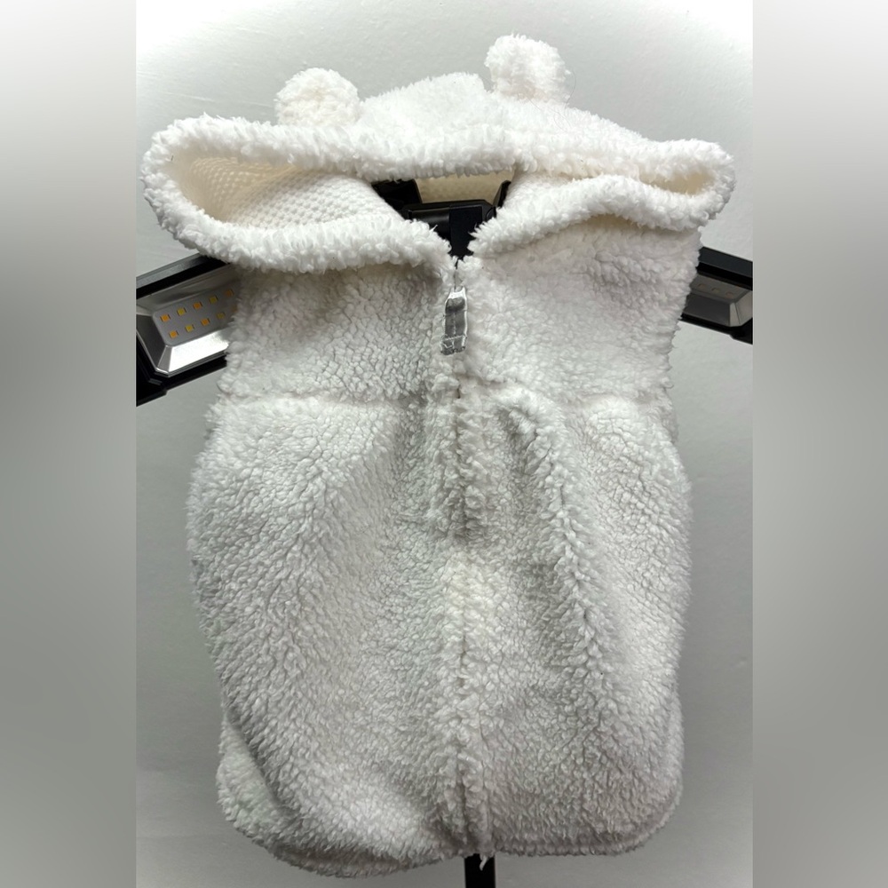 Carter's Soft White Sherpa Vest